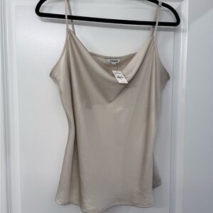 Express Beige Cowl Neck Camisole